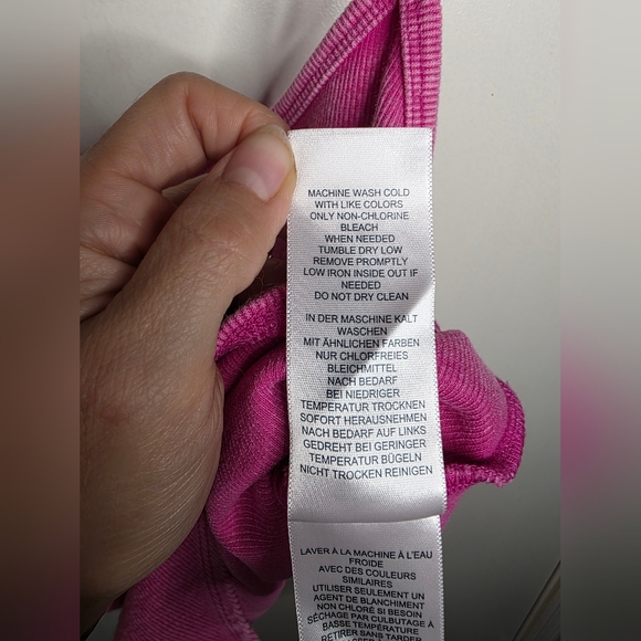 True Religion Fuchsia Vintage Wash Cami Bodysuit - Picture 5 of 11